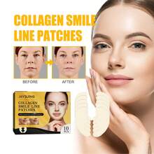 JAYSUING Collagen Facial Patches For Nasolabial Area (Smile Lines & Folds) - Lifting, Firming & Fine Line Smoothing Care - Skin-Formula - Suitable For Light To Medium Skin Tones Including Sensitive Skin - 黃色 - 查看 2