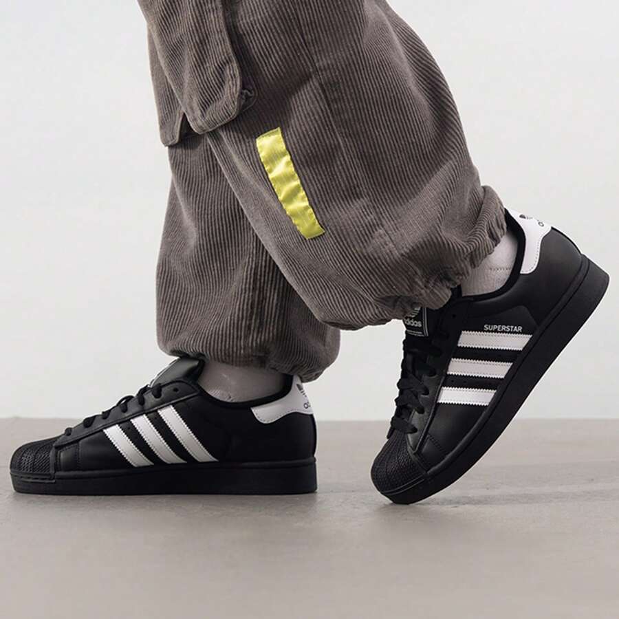 Adidas Originals Superstar II 经典贝壳头休闲低帮运动鞋,男女通用,2026 夏季新款 JI0079 - 黑色 - 查看 1