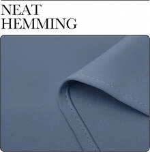 Patio Door Curtain Sound Blocking, Bedroom Privacy Room Divider Curtain Screen Partitions, Thermal Insulated Blackout Closet Sliding Door Curtain (1 Panel, 8.3ft Wide By 7ft Long, Gray) - 石藍 - 查看 6