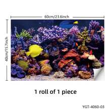 Sunshine Seaweed Themed Aquarium Background Painting, Terrarium Sticker, Create A Fantasy Underwater World For Fish And Shrimp, Aquarium Accessories, Aquarium Decoration