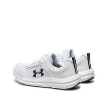 Under Armour أحذية رياضية كاجوال مريحة بتصميم كلاسيكي وألوان متباينة مع ربطة - أبيض - مشاهدة 3