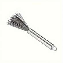 1pc Stainless Steel Long Handle Hanging Cleaning Brush - Durable, No Power Needed, Suitable For Living Room, Bedroom, Bathroom, Kitchen And Furniture, Light Blue Design With Metal Bristles, Ceiling Fan Cleaner | Ergonomic Handle | No Power Required, Scrubbing Brush For Cleaning