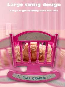 26cm Realistic Doll That Can Pee And Drink Water, With 4 Sound Effects, Comes With Bottle & Pacifier, Pink Bed, Children's Pretend Play Toy Gift (Outfit Pattern Random)