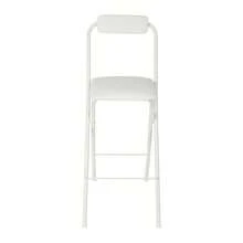 XIANXUS Foldable Bar Chair, Tall Folding Chair, Portable Folding Stool, For Kitchens, Dining Rooms, Living Rooms, Study Rooms, Bedrooms, Balconies, Offices, Bars, Dining Halls, Cafes - 白色 - 查看 11