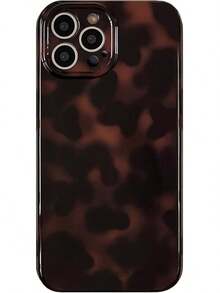 Aesthetic Tortoise Shell Phone Case For IPhone 14 6.1in,Retro Cool Girl Leopard Print Brown Amber  Full Camera Protective Cover For IPhone 14 6.1"2025.1navidad20251027 - iPhone 12 Pro - 查看 13