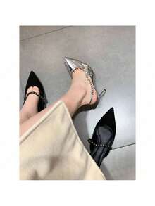 Women Pumps - 銀色升級版9厘米 - 查看 3