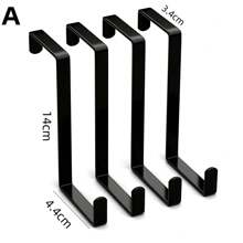 3 Ganci da parete - Perfetti per appendere piante, dispositivi di illuminazione, opere d'arte e altro ancora - Decorazione retrò per interni/esterni, viti incluse - Gancio a forma di J in ferro nero da 71 mm per appendere cesti di piante, vestiti, cappelli, sciarpe, ottimi regali