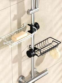 1 件排水收纳架，水槽球收纳架，不锈钢收纳架，用于海绵、肥皂、刷子、毛巾、浴室淋浴收纳架