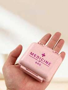 6格便携迷你药盒,粉色小药盒(带“药品”字样),6天周用药整理盒,字母旅行药盒,6格紧凑型药盒,每日维生素药盒,钱包式小药盒,字母ID吊坠收纳盒,耳环戒指首饰盒,学校、宿舍、居家、旅行必备,返校季、教师节礼物。旅行药盒,药品整理盒,户外旅行必备,急救包 - 彩色 - 查看 4