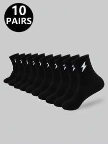 5/10/20 Pairs Unisex Casual Sports Socks, Suitable For Daily Indoor And Outdoor Wear, Size: (35~39), (39~42) - Multicolor - View 9