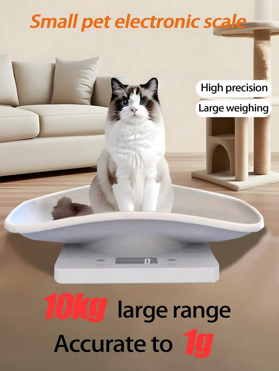 Electronic Digital Scale, Veterinary Animal Weight, Pet Dog And Cat Weighing, 10 Kg Accurate To 1g, Stainless Steel Electronic Pet Scale - Accurate Weighing (Batteries Not Included) - Multicolor - View 1