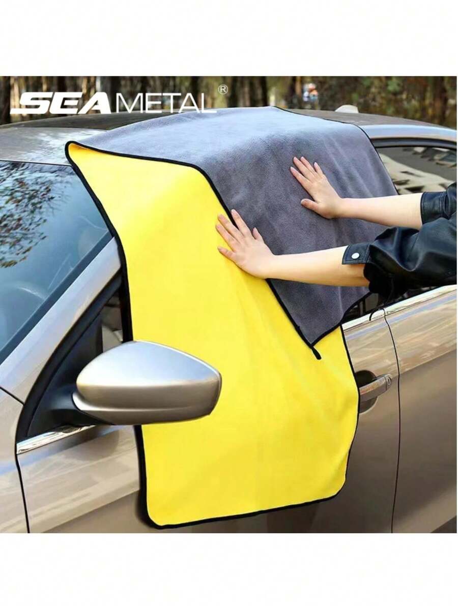 400GSM Super Soft Microfiber Car Wash Towel, Double-Sided, High Absorbency, No Scratch