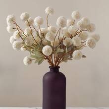 1pc 5 Flower Dandelion Artificial Flowers, Autumn Colors, Decoration For Living Room, Dining Table Floral Arrangement, Valentine Day, Gift Gifts Birthday Graduation
