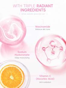 1套6件裝 明亮膚色LAIKOU日本櫻花護膚套裝，深層滋養護膚禮盒 面部精華液17ml+眼霜15g+爽膚水100ml+乳液100ml+潔面乳50g+面霜25g 女性抗衰老護膚品，適用於母親、妻子、姐妹、少女、女友，SPA婚禮禮品 - 粉色 - 查看 5