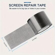 Strong Adhesive Fiberglass Mesh Repair Tape - Waterproof Patch For Mosquito Nets & Fabric, Easy To Use