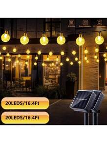 1set 100pcs LED Solar String Lights,600mAh Rechargeable Battery,Metal&Plastic,Multi-Function Party/Holiday Decoration Lighting For Wedding,Birthday,Anniversary,Graduation,Mother's Day,Camping,Thanksgiving,Valentine's Day