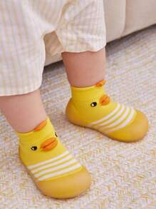 婴儿男女童防滑室内学步袜透气保暖弹力袜鞋底保护脚趾户外袜