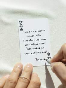 1 Set/54 Pieces, Customized Playing Cards, Customized Text And Pictures, 5 Photos Can Be Customized, Customized Couple Photo And Family Photo Playing Cards, Table Game Cards, Wedding Souvenirs, Anniversary Souvenirs, Wedding Playing Cards, Anniversary Gifts, Anniversary Gifts, Valentine's Day, Mother's Day, Birthday, Father's Day, Graduation Ceremony, Wedding. - Multicolor - View 3