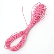 10M/Pack 1mm Polyester Triple Stranded Wax Thread With Bright Colors,Waxed Thread Cord,Necklaces Woven With Beads Are Used For Jewelry Making,Bracelets,Necklaces,Ropes Supplies,Red, Pink, Coffee, White, Colorful,Available In Multiple Colors-DIY Friendship Hand Rope,DIY Festival Creative Gifts - Wax Thread - View 27