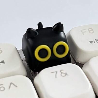 1 Stück personalisierte und süße katzenförmige mechanische Tastatur Kreuzachsen-Tastenkappen, OEM-Höhe, ABS-Material, kunstvoll gefertigter ESC-Tastentausch, DIY Computer-Zubehör Geschenk