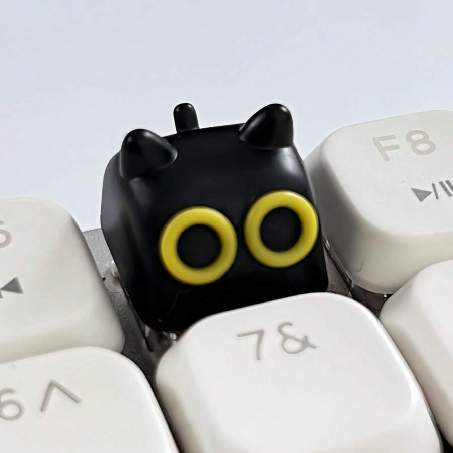 1 szt. spersonalizowanych i uroczych nakładek na klawiaturę mechaniczną w kształcie kota, krzyżowe klawisze, wysokość OEM, materiał ABS, starannie wykonany zamiennik klawisza ESC, prezent na akcesoria komputerowe DIY