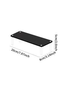 1pc Acrylic Makeup Organizer, Multi-Tier Cosmetic Storage Rack For Perfume, Skincare, Makeup Display, Reinforced Sturdy Stepped Shelf For Living Room, Bathroom, Bedroom, Home Decor