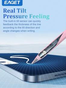 EAGET Bolígrafo universal de estilo mejorado, alta precisión y sensibilidad, rechazo de palma, prevención de activación/desactivación falsa, bolígrafo universal compatible con todas las pantallas táctiles