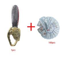 1件万圣节角色扮演塑料玩具，包含逼真斧头、逼真电锯、逼真美元道具、派对用品。注意：由于手工制作，不同部件可能存在轻微划痕、串色、染色、褪色或色差，均属正常现象。[部分组件随机选择，可能存在颜色差异] - 彩色 - 查看 8