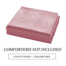 Duvet Cover TWIN Size - Soft Double Brushed King Duvet Cover Set, 3 Piece, With Zipper Closure, 1 Duvet Cover 68x90 Inches And 2 Pillow Shams Comfortable School For Students At The Beginning Of The Term - 粉色 - 查看 6