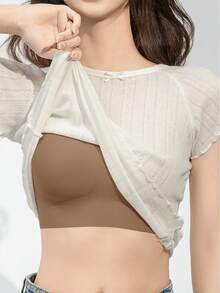 1/2/3/4/5Pcs Women's Push-Up Bra - High Support Wireless Comfort Fit With Removable Pads, Seamless Invisible Design & Adjustable Back Strap, Solid Color For Everyday & Special Occasions, Strapless Push Up Bra, Occasion Lingerie, Sleek Lingerie, Comfortable Fit, Flexible Material - 彩色 - 查看 7