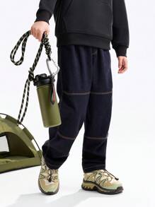 Annil Children's Clothing For Boys, Adults, Teenagers, Full-Waisted Single Pants, Anti-Fading Tapered Jeans For Autumn