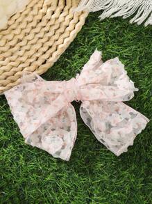 1 件可爱蝴蝶结发夹，带丝带，甜美百搭女孩发饰，优雅发夹，蝴蝶结发饰