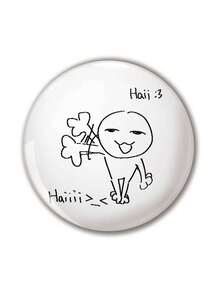 趣味图案徽章胸针，女士徽章，别针胸针，包包吊坠，时尚配饰，送给朋友、家人、老师和同学的有趣礼物 - 彩色 - 查看 10