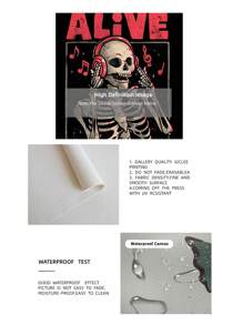 1 件无框万圣节艺术带耳机骷髅鬼怪音乐爱好者墙面印刷品，圣诞节/万圣节装饰的哥特式派对海报，宿舍/卧室的时髦海报和返校礼物（房间装饰、墙面印刷品、装饰、卧室装饰）万圣节装饰圣诞装饰感恩节婚礼家居装饰家居装饰秋季装饰秋季装饰生日装饰礼品派对用品室内节日装饰墙面装饰万圣节装饰品