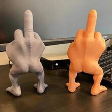 Middle Finger Stand Up Funny Toy - Model With Legs - 3D Printed Toy Model - Birthday/Christmas Gift - Perfect Present - Toy - Multicolor - View 5