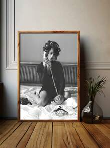 1 buc. Poster pânză neînrămat, artă vintage, poster frumusețe retro, cadou ideal pentru dormitor, living, coridor, artă murală, decor de perete, decor de iarnă, decorare cameră