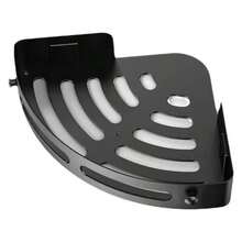 Corner Shower Caddy, Adhesive Shower Shelf Without Drilling, No Drill Bathroom Triangular Storage Rack, Wall-Mounted With 2 Hooks Back To School - Dark Grey - View 3