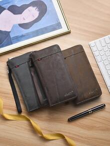 Men's Wallet, Fashionable Large Capacity Multi-Card Slot Casual Phone Pouch Coin Purse - Multicolor - View 3