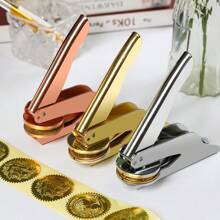 1 PC Personalized Embosser Stamp,Initials Embosser Stamp,Custom Embosser Stamp,Emboss Stamp,Address Stamp, Wedding Stamp,Paper Embossing Stamp-Silver - Silver - View 7