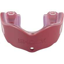 Protector bucal Deportivo, Hockey, Lacrosse, béisbol, Lucha última intervensión, Gel máximo, protección Resistente y Ajuste Personalizado, Protector bucal de fútbol con Correa, - Granate - Ver 13