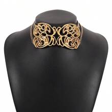 Minimalist Personality Exaggerated Letter Cool Chic Necklace Retro Fashionable Temperament Hip-Hop Style Necklace ,Breakable, Handle With Care - aMORe金色 - 查看 9