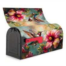 1pc Christmas Mailbox Tin Box, Gift Mailbox Tin Can, Mailbox Tin Can, Graduation Gift Storage Box, Halloween & Christmas Gift Storage Mailbox