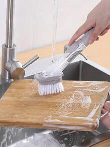 3件套水槽灶台清洁刷，带皂液器，清洁刷，水槽刷，多功能清洁刷，手动清洁刷，洗碗刷，厨房清洁必备，懒人洗碗刷，皂液器清洁刷 - 多款 - 查看 5