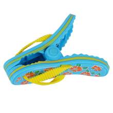 4 件/2 件沙滩巾防风夹适用于沙滩椅露台和泳池配件卡通眼镜鸡尾酒杯毛巾夹趣味装饰衣夹适用于家庭（可爱风格），毛巾夹，沙滩椅毛巾夹