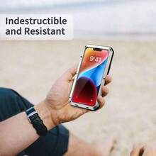 For IPhone 17 Air 11, 12, 13, 14, 15, 16 Plus Pro Promax XSMAX XS/X XR Anti Drop, Dustproof, Waterproof Three Proof Phone Case, High-End Fashion, Higher Quality - 黑色 - 查看 4