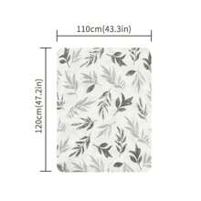 % Cotton 120*110cm 2 Layers Newborn Bath Towel Wrap Muslin Swaddle Blankets - S153 - 查看 8