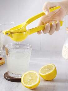 1pc Portable Aluminum Multifunctional Citrus Juicer - Efficient Manual Lemon Squeezer With Easy-Squeeze Design, Anti-Slip Handle, Effortless Citrus Press, No Electricity Needed, And Space-Saving Kitchen Storage - Essential Kitchen Gadgets For Fresh Juice Lovers