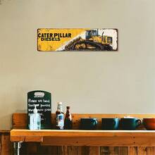 LC, 2D Flat, 1PC, Vintage CATERPILLAR DIESELS Metal Tin Sign, Novel Street Scene Sign, Home Decor, Room Decor, Restaurant Decor, Bar Decor, Cafe Decor, Garage Decor, Farmhouse Decor, 4 * 16inch - 彩色 - 查看 6
