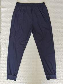 Men's Casual Sports Pants/Quick Dry/Spandex/Zipper Pocket/Elastic Waist 1XL(L1)2XL(L2)3XL(L3)4XL(L4) PLUS SIZE - 藏蓝色 - 查看 5