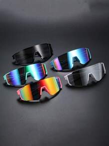 5pcs/Set Men's Eyeglasses, Novelty Designed Glasses For Women, Suitable For Outfits, Outdoor & Leisure